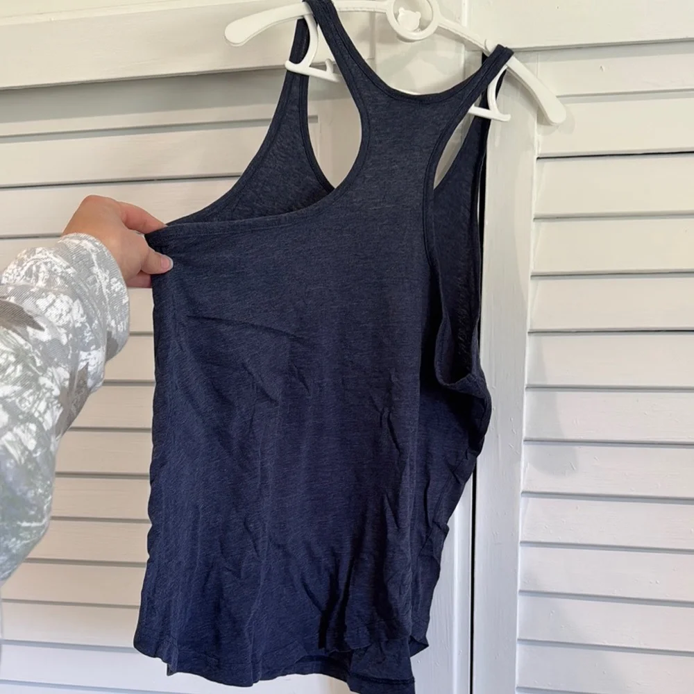 Tampa Bay Lightning Women's Navy Racerback Tank - Picture 4 of 4